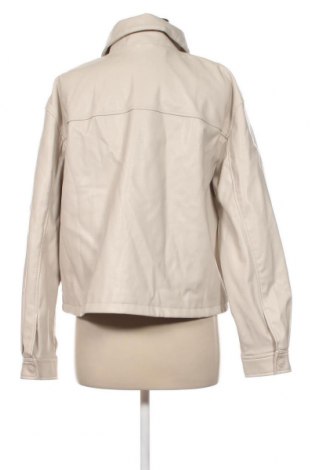 Dámska kožená bunda  H&M Divided, Veľkosť L, Farba Béžová, Cena  24,00 €