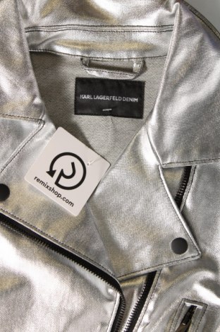 Γυναικείο μπουφάν Karl Lagerfeld, Μέγεθος XS, Χρώμα Ασημί, Τιμή 553,30 €