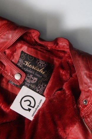 Dámská kožená bunda  Koroshi, Velikost XL, Barva Červená, Cena  950,00 Kč