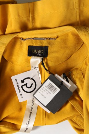 Γυναικείο δερμάτινο μπουφάν Liu Jo, Μέγεθος S, Χρώμα Κίτρινο, Τιμή 250,18 €