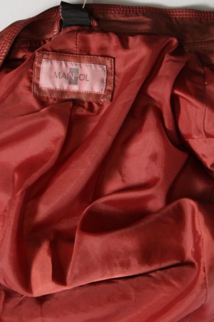 Γυναικείο δερμάτινο μπουφάν Mainpol, Μέγεθος L, Χρώμα Πορτοκαλί, Τιμή 25,16 €