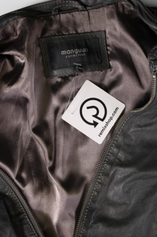 Dámska kožená bunda  Manguun, Veľkosť L, Farba Sivá, Cena  21,48 €
