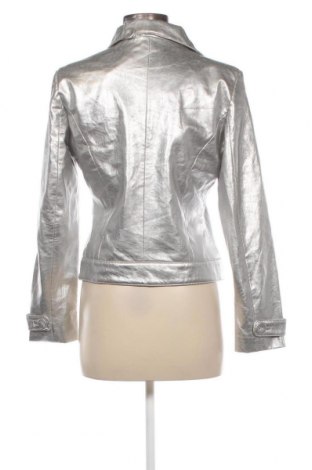 Damen Lederjacke Metro Style, Größe S, Farbe Silber, Preis 28,99 €
