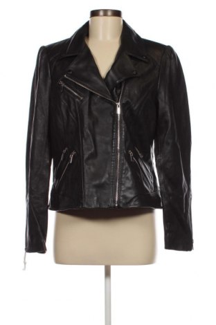 Dámska kožená bunda  Naf Naf, Veľkosť L, Farba Čierna, Cena  100,82 €