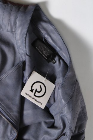 Dámska kožená bunda  ONLY, Veľkosť M, Farba Modrá, Cena  20,92 €