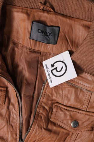 Dámska kožená bunda  ONLY, Veľkosť M, Farba Hnedá, Cena  18,83 €