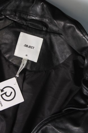 Dámska kožená bunda  Object, Veľkosť L, Farba Čierna, Cena  100,82 €