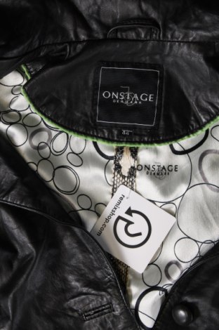 Γυναικείο δερμάτινο μπουφάν Onstage, Μέγεθος XL, Χρώμα Μαύρο, Τιμή 188,39 €