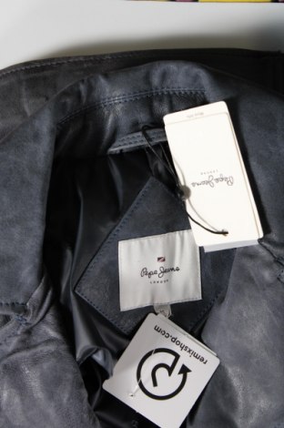 Дамско кожено яке Pepe Jeans, Размер XS, Цвят Сив, Цена 180,60 лв.