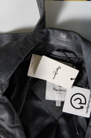 Damen Lederjacke Pepe Jeans, Größe L, Farbe Grau, Preis 93,09 €