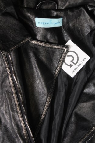 Γυναικείο δερμάτινο μπουφάν Pfeffinger, Μέγεθος L, Χρώμα Μαύρο, Τιμή 25,76 €