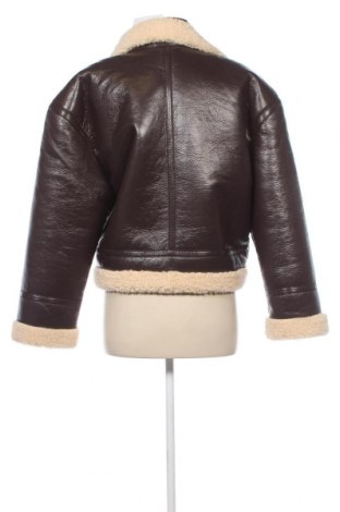Dámska kožená bunda  Pull&Bear, Veľkosť L, Farba Hnedá, Cena  24,43 €