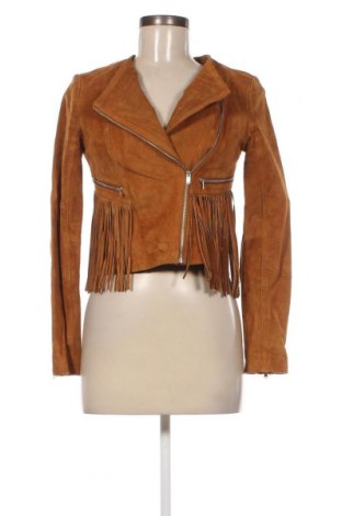 Dámska kožená bunda  Pull&Bear, Veľkosť S, Farba Hnedá, Cena  20,18 €