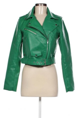 Dámská kožená bunda  SHEIN, Velikost M, Barva Zelená, Cena  781,00 Kč