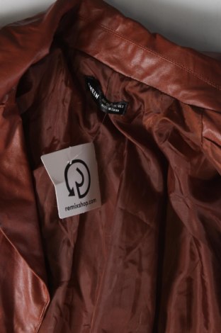 Dámska kožená bunda  SHEIN, Veľkosť XS, Farba Hnedá, Cena  22,50 €