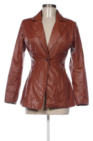 Dámska kožená bunda  SHEIN, Veľkosť XS, Farba Hnedá, Cena  23,61 €