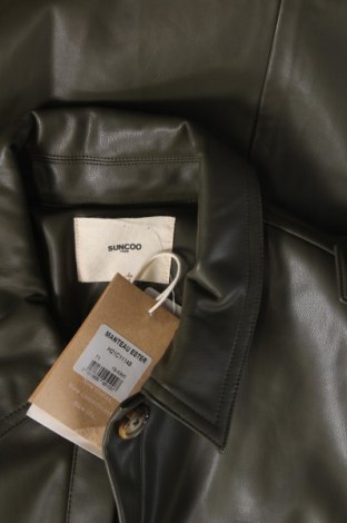Dámska kožená bunda  SUNCOO, Veľkosť S, Farba Zelená, Cena  70,04 €