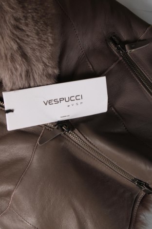 Дамско кожено яке Vespucci by VSP, Размер M, Цвят Кафяв, Цена 2 149,00 лв.