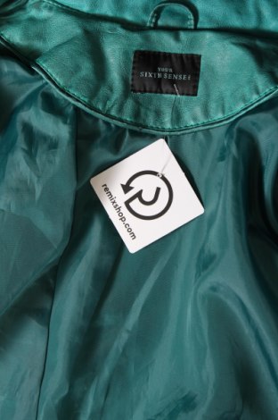 Γυναικείο δερμάτινο μπουφάν Your Sixth Sense, Μέγεθος XL, Χρώμα Μπλέ, Τιμή 25,76 €