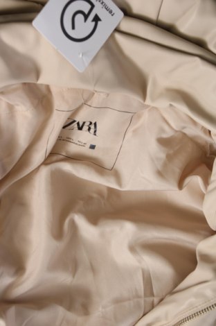 Dámska kožená bunda  Zara, Veľkosť L, Farba Kremová, Cena  23,25 €