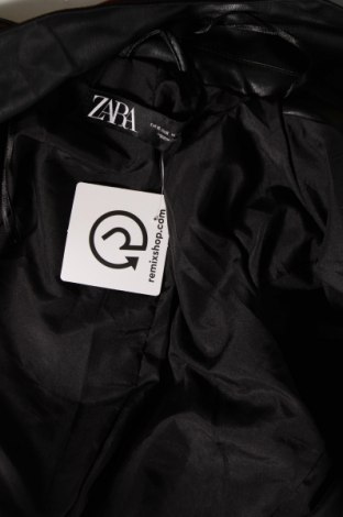 Γυναικείο δερμάτινο μπουφάν Zara, Μέγεθος XS, Χρώμα Μαύρο, Τιμή 21,56 €