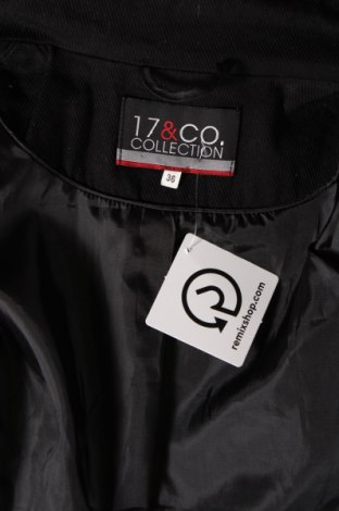 Palton de femei 17 & Co., Mărime S, Culoare Negru, Preț 210,53 Lei