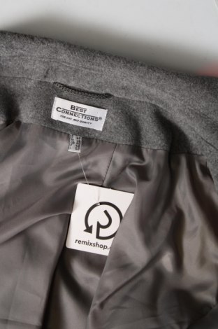 Γυναικείο παλτό Best Connections, Μέγεθος XL, Χρώμα Γκρί, Τιμή 35,74 €