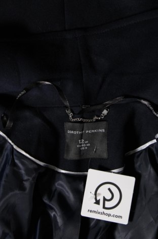 Γυναικείο παλτό Dorothy Perkins, Μέγεθος M, Χρώμα Μπλέ, Τιμή 46,39 €