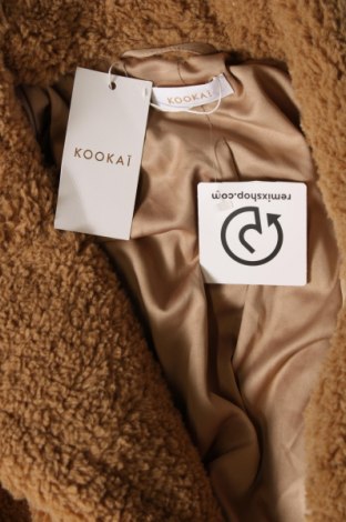 Дамско палто Kookai, Размер M, Цвят Бежов, Цена 204,66 лв.