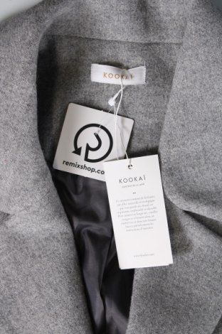 Γυναικείο παλτό Kookai, Μέγεθος L, Χρώμα Γκρί, Τιμή 108,28 €