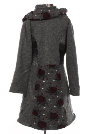 Γυναικείο παλτό Made In Italy, Μέγεθος L, Χρώμα Γκρί, Τιμή 39,71 €