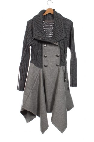 Γυναικείο παλτό Nu By Staff Woman, Μέγεθος XS, Χρώμα Γκρί, Τιμή 16,65 €