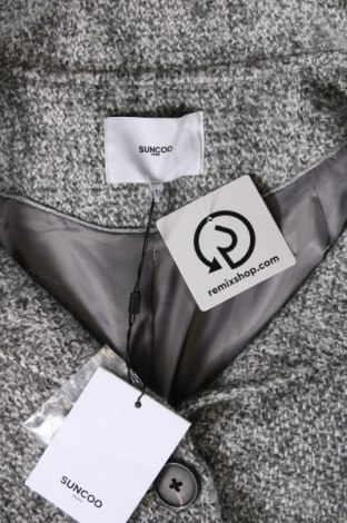 Γυναικείο παλτό SUNCOO, Μέγεθος S, Χρώμα Γκρί, Τιμή 130,55 €