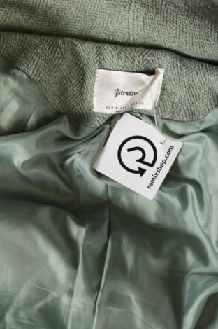 Γυναικείο παλτό Stradivarius, Μέγεθος S, Χρώμα Πράσινο, Τιμή 37,76 €