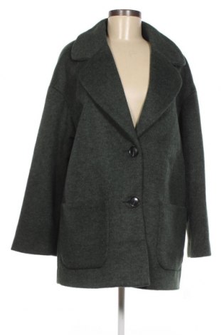 Дамско палто The Korner, Размер L, Цвят Зелен, Цена 58,05 лв.