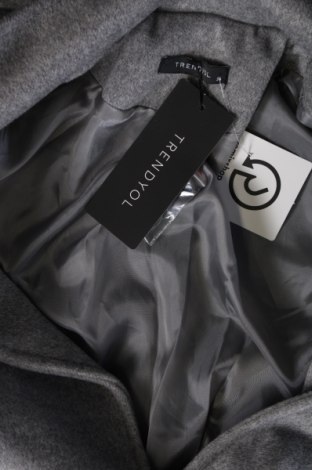 Γυναικείο παλτό Trendyol, Μέγεθος XS, Χρώμα Γκρί, Τιμή 35,90 €
