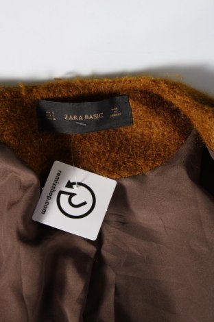 Дамско палто Zara, Размер S, Цвят Жълт, Цена 36,72 лв.