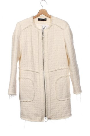 Дамско палто Zara, Размер XS, Цвят Екрю, Цена 32,65 лв.