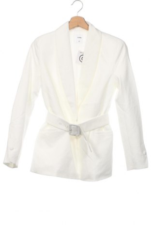 Дамско сако Sinsay, Размер XS, Цвят Бял, Цена 26,40 лв.