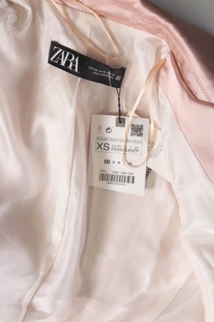 Дамско сако Zara, Размер XS, Цвят Розов, Цена 108,00 лв.
