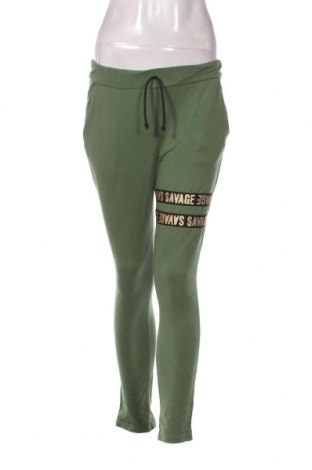 Pantaloni trening de femei, Mărime XS, Culoare Verde, Preț 22,31 Lei