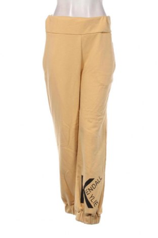 Γυναικείο αθλητικό παντελόνι Kendall & Kylie, Μέγεθος M, Χρώμα Κίτρινο, Τιμή 12,58 €