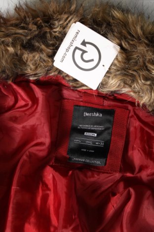 Γυναικείο μπουφάν Bershka, Μέγεθος L, Χρώμα Κόκκινο, Τιμή 16,62 €