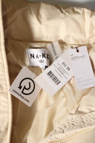 Γυναικείο μπουφάν NA-KD, Μέγεθος S, Χρώμα Εκρού, Τιμή 39,90 €