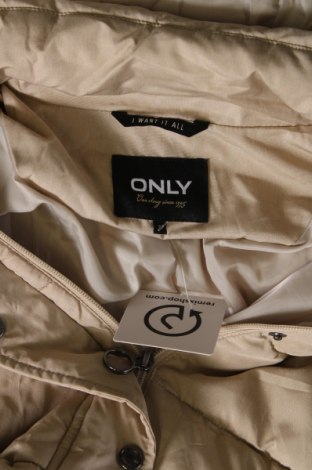 Γυναικείο μπουφάν ONLY, Μέγεθος S, Χρώμα  Μπέζ, Τιμή 22,06 €