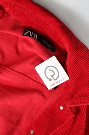 Дамско яке Zara, Размер XS, Цвят Червен, Цена 24,19 лв.