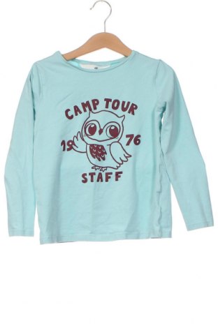 Kinder Shirt H&M, Größe 6-7y/ 122-128 cm, Farbe Blau, Preis 2,95 €