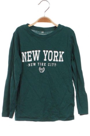 Παιδική μπλούζα H&M, Μέγεθος 4-5y/ 110-116 εκ., Χρώμα Πράσινο, Τιμή 3,50 €