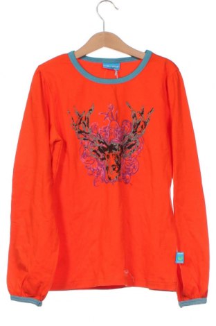 Kinder Shirt Huginn muninn, Größe 10-11y/ 146-152 cm, Farbe Orange, Preis 2,86 €