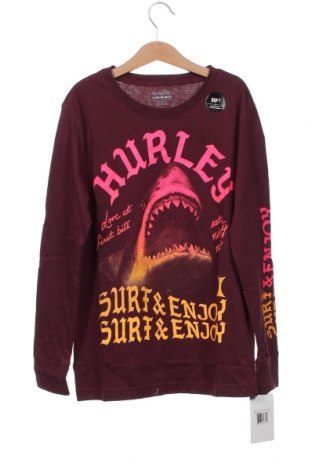 Kinder Shirt Hurley, Größe 11-12y/ 152-158 cm, Farbe Rot, Preis 21,03 €